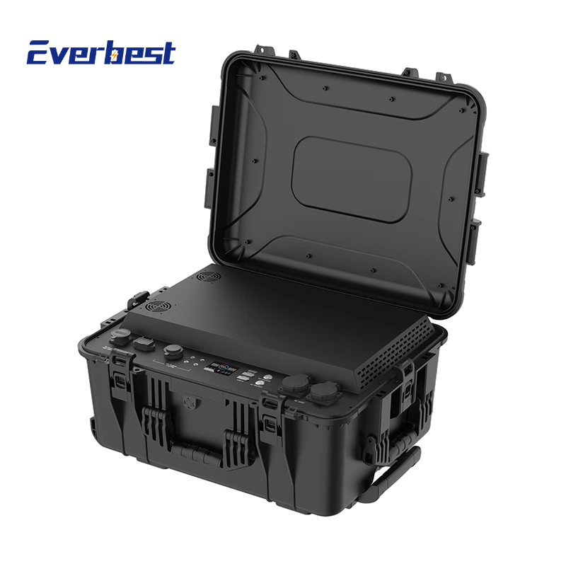51.2V 5120Wh trolley case type portable power stat